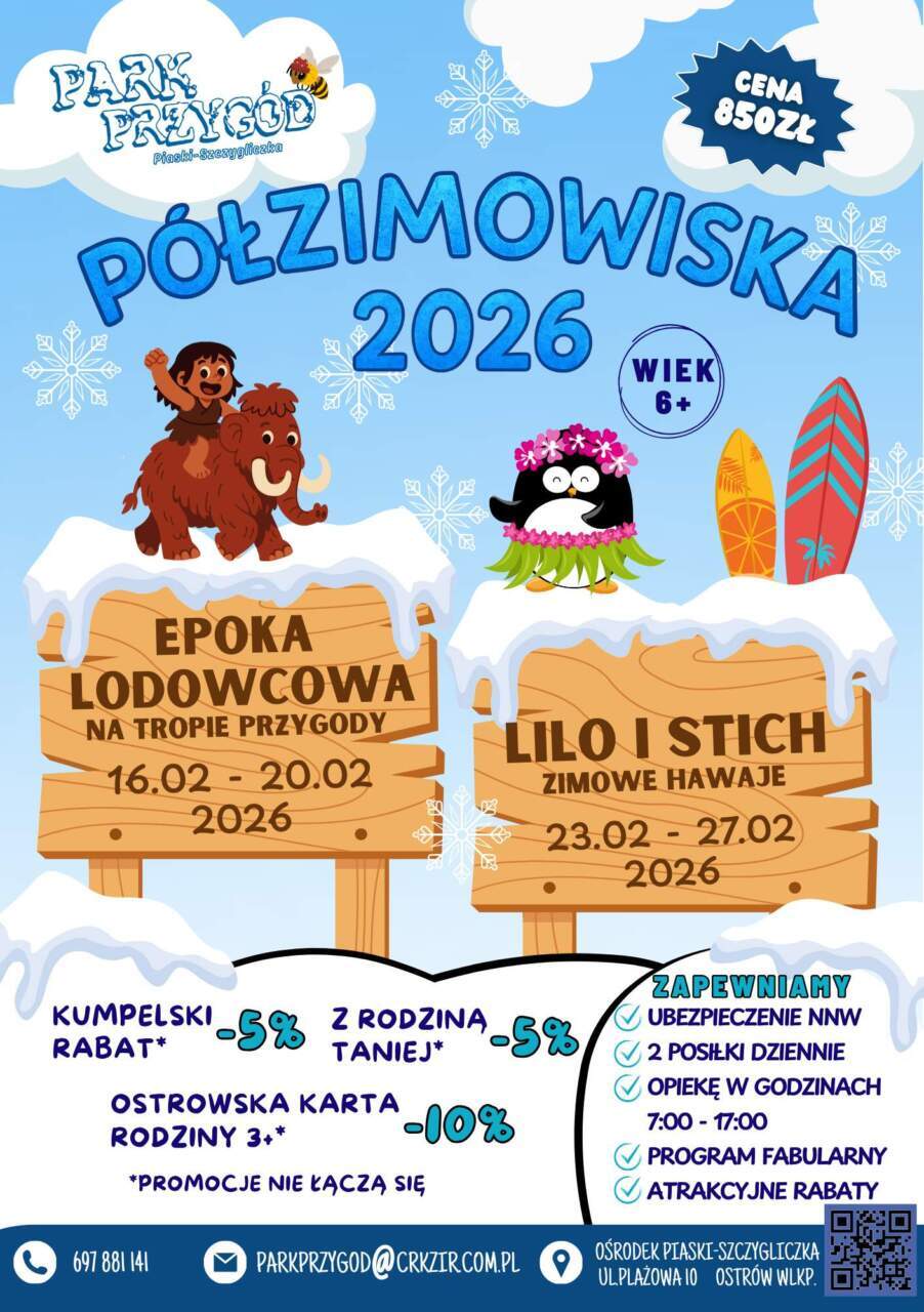 Ferie zimowe tuż tuż. Będzie dużo atrakcji dla dzieci