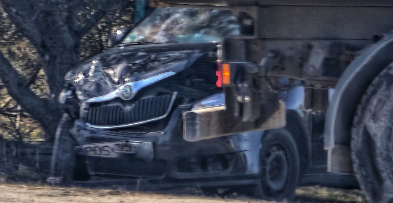 Zderzenie przy centrum kamienia (ZDJĘCIA)