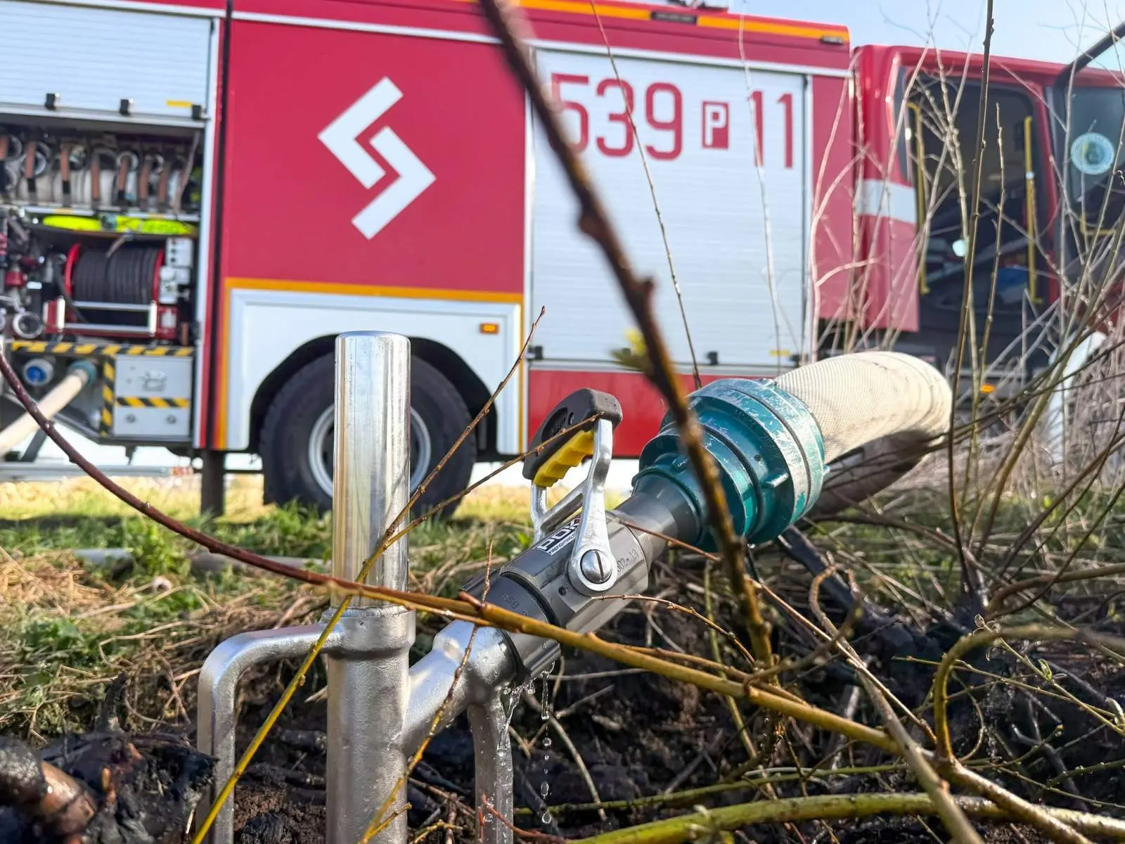 Pożar na cennym terenie przyrodniczym
