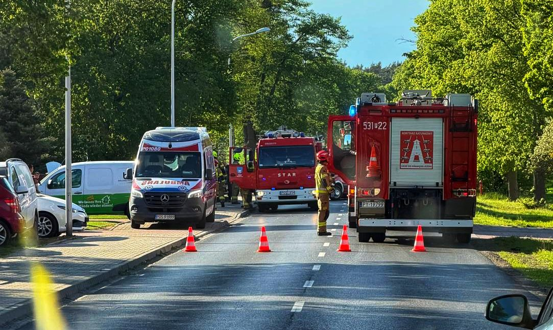 Zderzenie na trasie Ostrów Wlkp. – Raszków (ZDJĘCIA)