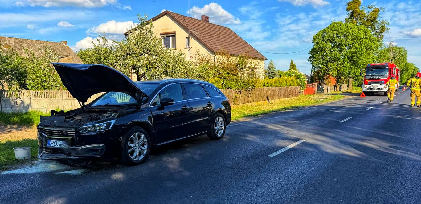 Zderzenie na trasie Ostrów Wlkp. – Raszków (ZDJĘCIA)