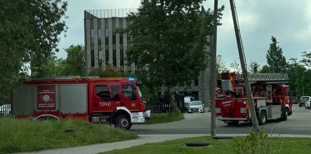Pożar w nowym budynku prokuratury