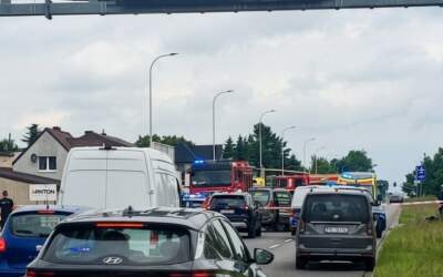 Trwa reanimacja motocyklisty
