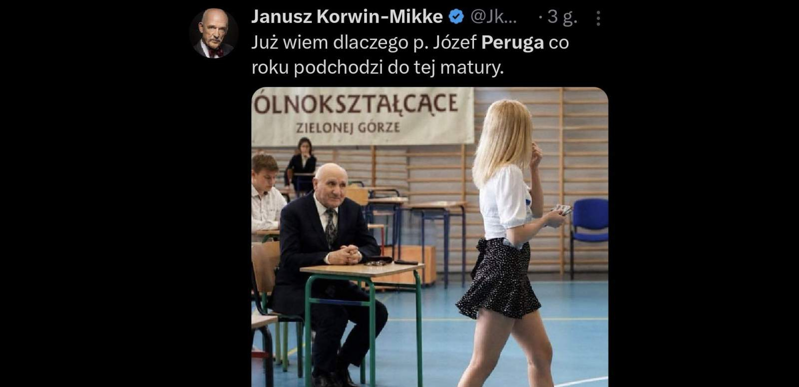 87-letni Józef znów na maturze. „To moje marzenie, nie poddam się”