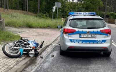 To znowu ten sam motocykl! Ucieczka do lasu i kolejne poszukiwania kierowcy