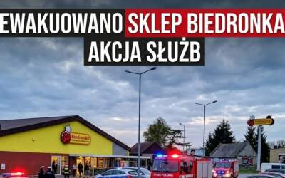 Ewakuacja sklepu Biedronka. Była akcja służb