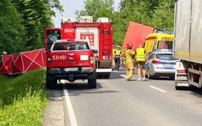 Nie żyje kierowca BMW. Wypadek na DK11 k. Szczur (ZDJĘCIA)