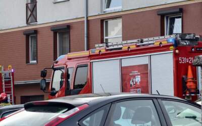 Strażacy interweniowali w bloku.