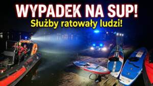 Nocny dramat na jeziorze! Łódź staranowała osoby na SUP-ach i uciekła. Są ranni slesin-wypadek-sup