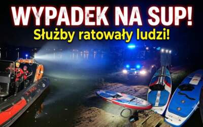 Nocny dramat na jeziorze! Łódź staranowała osoby na SUP-ach i uciekła. Są ranni