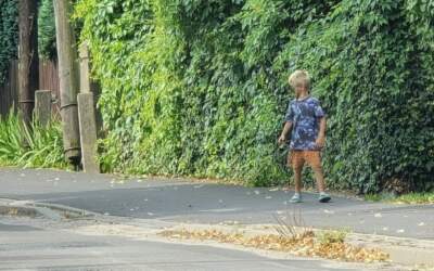 Kilkulatek sam chodził. Interweniowała policja