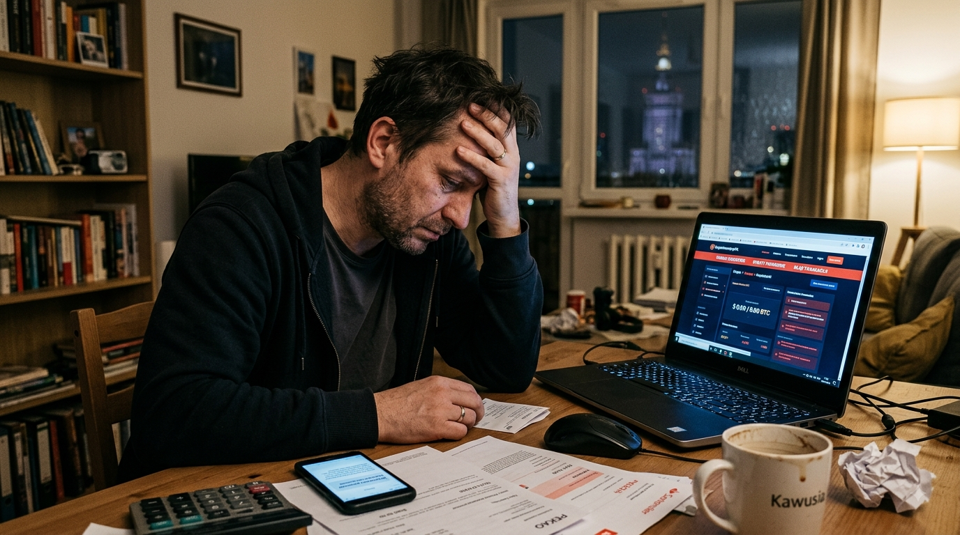 Chciał się dorobić na kryptowalutach. Niestety popłynął