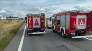 Wypadek na trasie Ostrów - Kalisz. 1 osoba poszkodowana 1000180955
