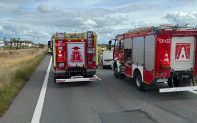 Wypadek na trasie Ostrów – Kalisz. 1 osoba poszkodowana