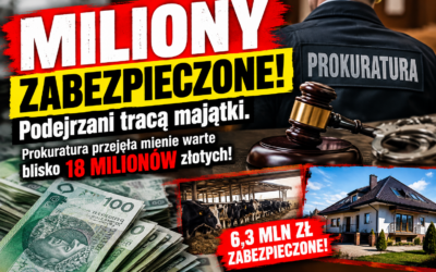Oszukiwał na skupie bydła? Zabezpieczyli wypasioną nieruchomość