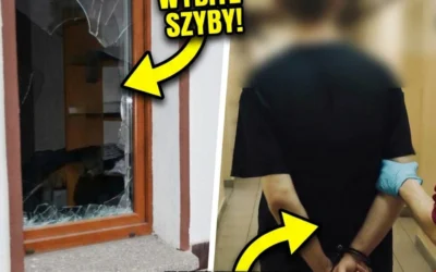 BEZCZELNY WŁAM W OSTROWIE! Wybił szyby, ukradł wódkę i… wypił ją na miejscu zbrodni!