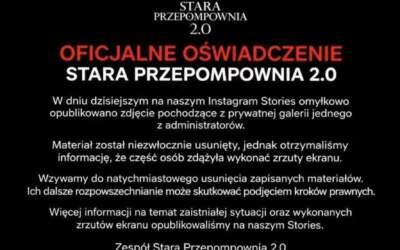 Mamy TO! Stara Przepompownia apeluje do osób, które widziały zakazane stories