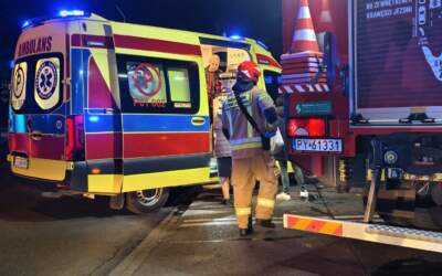 Pożar mieszkania przy ul. Kościuszki