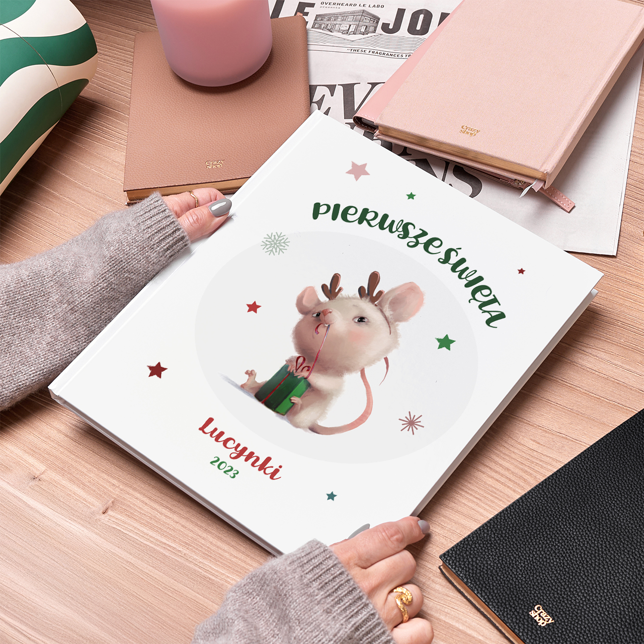 Personalizowana książka PREZENT NA PIERWSZE ŚWIĘTA