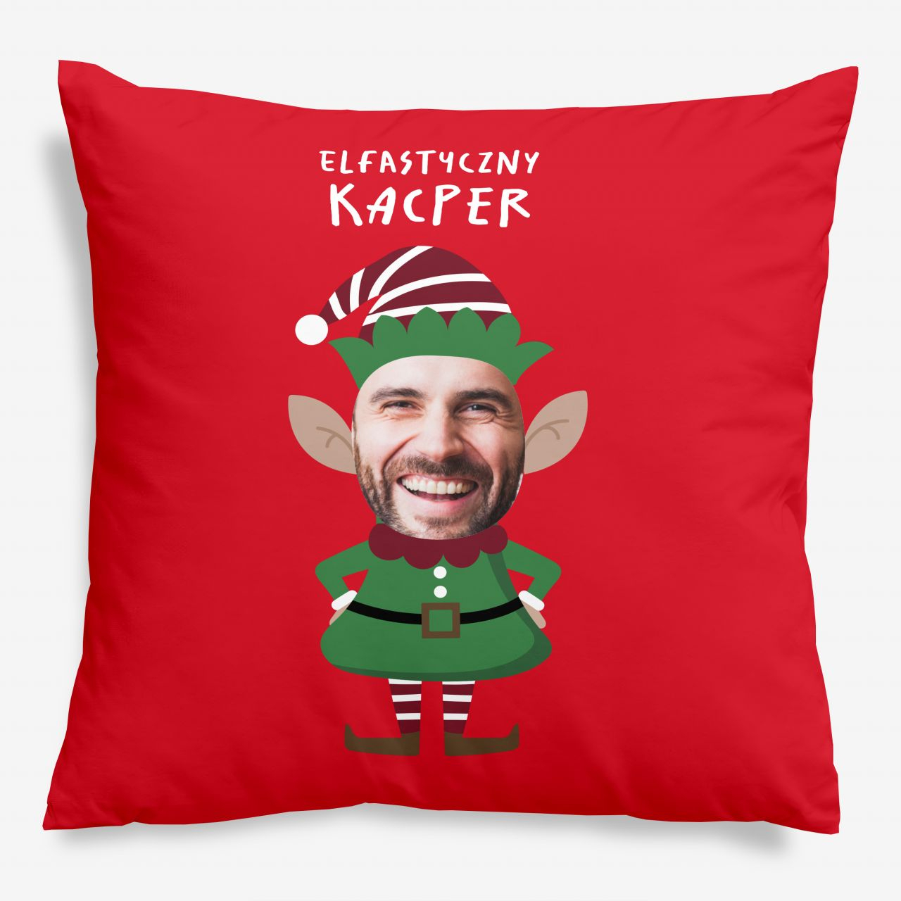 Personalizowana poduszka na mikołajki ELF