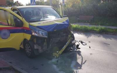 Wypadek z udziałem karetki