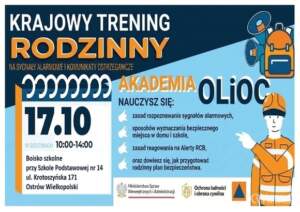 Jak reagować na alarmy i zadbać o bezpieczeństwo rodziny? W sobotę warsztaty olioc1