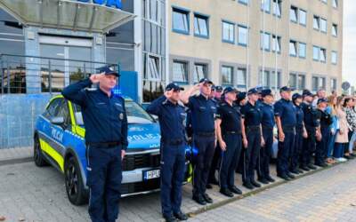 W południe zatrzymali się, by oddać hołd. Policjanci z Ostrowa uczcili pamięć Natana Sieronia