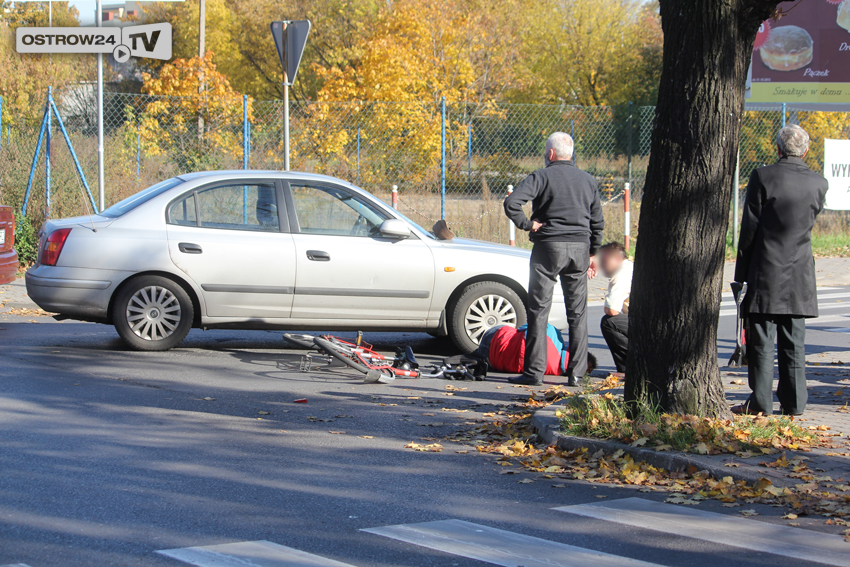 Oślepiło go słońce, potrącił rowerzystę