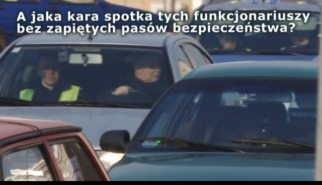 Odpowiedź policji w sprawie jazdy w niezapiętych pasach